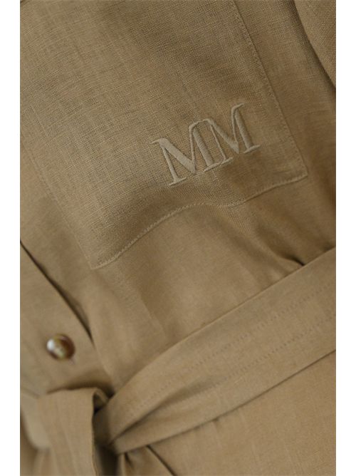 Abito chemisier Salute in lino Cammello MM Max Mara | 2516221028600008